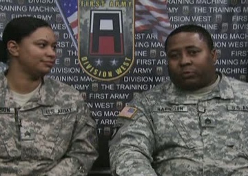 Staff Sgt. Ronnelle Harrison and Sgt. Christina Harrison
