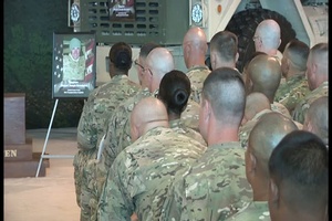 96th Trans Co. Memorial Service Broll
