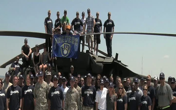 Brewers Baseball Group Shout Out Take 1 Wide Angle