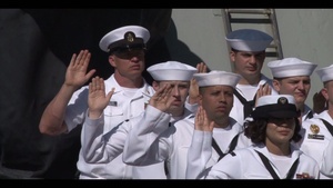All Hands Update: Sailors Reenlist On Independence Day