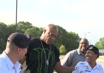 Tommy 'Tiny' Lister Visits Joint Base Andrews
