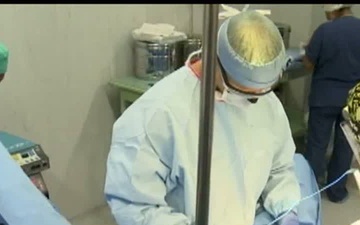 US Military perform surgery on Peruvian Patient