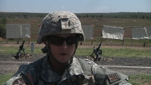 Soldier Passes Baton at M240 Range