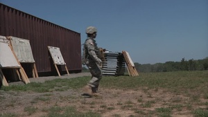 Soldier Passes Baton at M240 Range