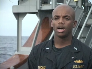 Sailors on USS Avenger Perform Sea and Anchor Detail, Pac