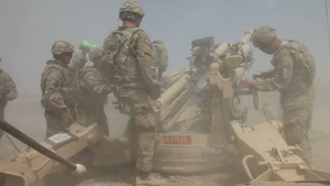 Howitzer Live Fire Training at FOB Shank