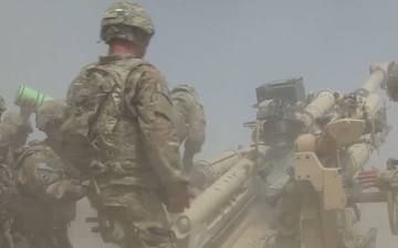 Howitzer Live Fire Training at FOB Shank