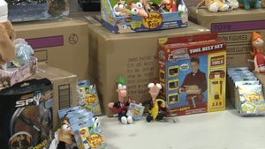 Indiana Pacers and the IN National Guard celebrate "Christmas in July" Story