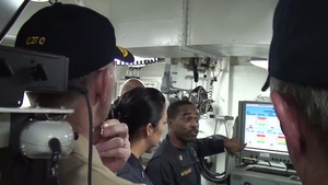 SECNAV, CNO Visits Chafee for Great Green Fleet Demo During RIMPAC 2012