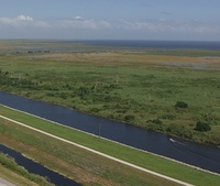 HD video of Lake Okeechobee and Herbert Hoover Dike in Florida, U.S.A. 002
