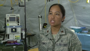 Maj Patrick Huck and Maj. Elisa Hammer