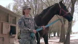 U.S. Soldier back in the saddle in Kuwait