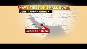 USNS Rappahannock fires on approaching vessel