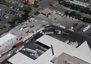 US Border Otay Mesa Port of Entry From Air