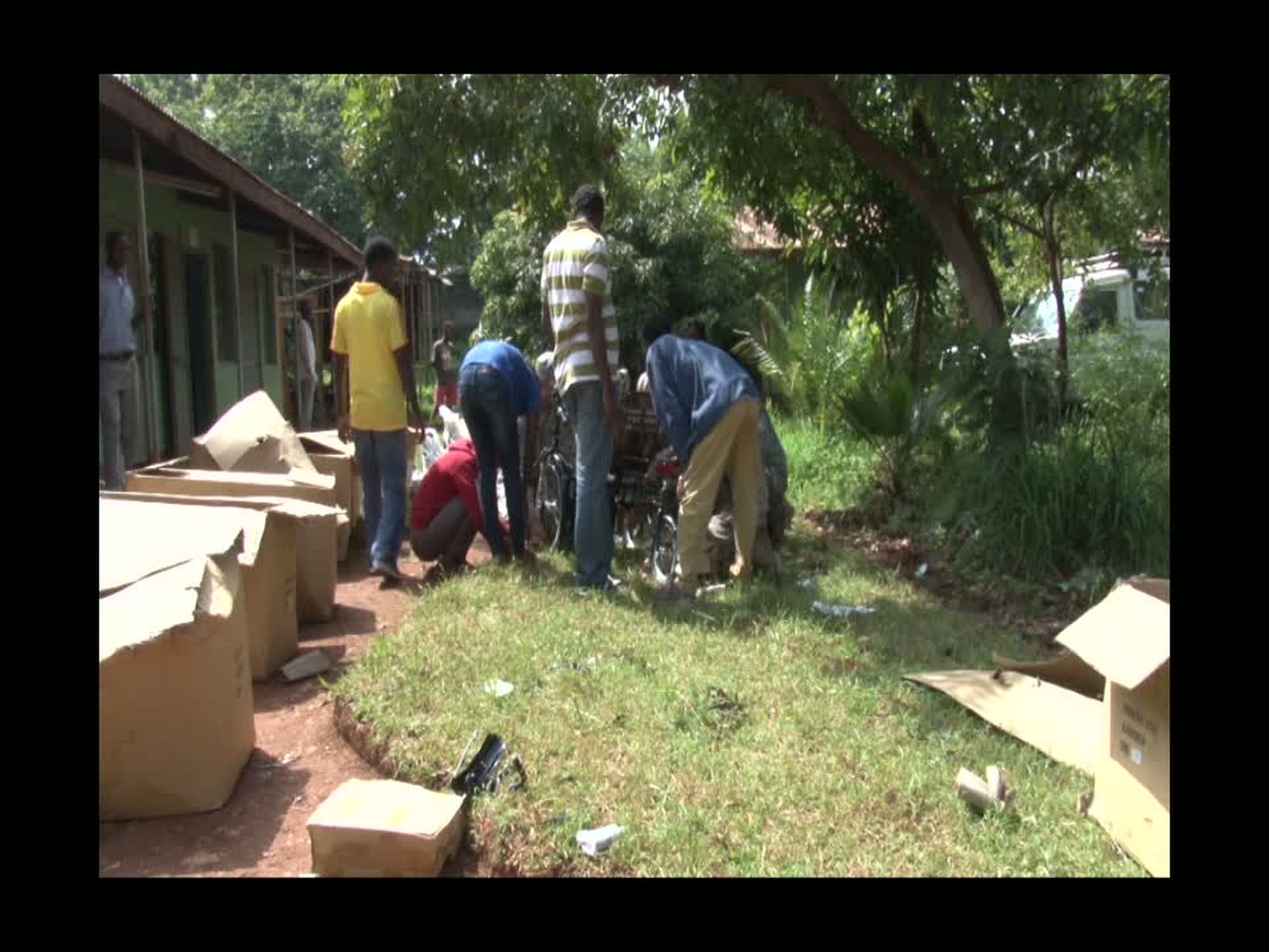 Members of Joint Civil Affairs Team 4483 traveled to Dilla, Ethiopia, to build wheelchairs for disabled Ethiopians, many of whom had gone years without any physical  means of getting around. Instead they had to crawl on the ground with their hands and feet. Soundbites from Petty Officer Jason Sturtevant. Produced by Staff Sgt. Ashley Sitthideth. Also available in high definition.