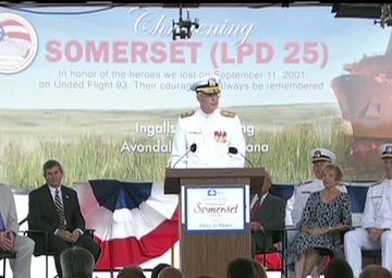 All Hands Update: Navy Christens Newest Amphibious Transport Dock Ship Somerset