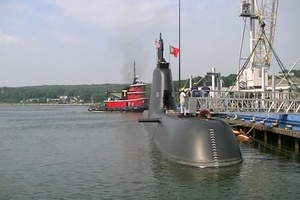 NRP Tridente Departs Naval Submarine Base New London