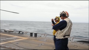 SH-60B Sea Hawk Prepares to Take Off From the Oliver Hazard Perry