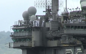 RIMPAC 2008: USS Kitty Hawk (CV-63) Coming In