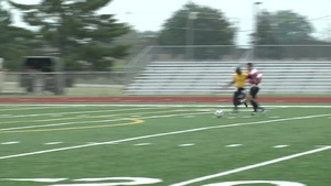 Currahees Compete in soccer and basketball during Week of the Eagles