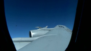 KC-135 Refuels A10 & F16 Over Afghanistan