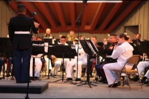 Marine Corps Band New Orleans performs at Sinnissippi Park Music Shell in