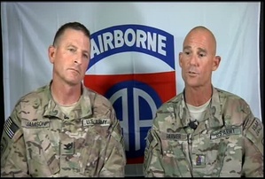 82nd CAB Press Conference - Col. TJ Jamison and Sgt. Maj. Larry Farmer