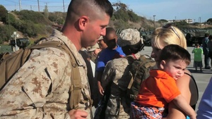CLB-5 Marines Return Home - Broll