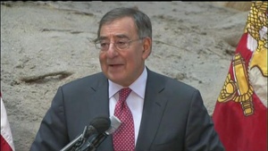 Panetta attends commissioning ceremony for Marine Corps officers