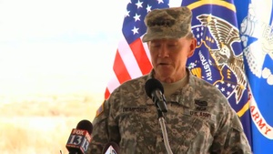 Gen. Martin E. Dempsey Speaks at a Groundbreaking Ceremony