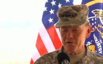 Gen. Martin E. Dempsey Speaks at a Groundbreaking Ceremony