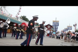 Marine Corps Band New Orleans performs at Navy Pier