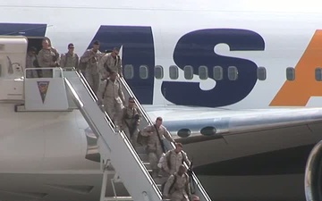 Third Marine Aircraft Wing Marines return home 3