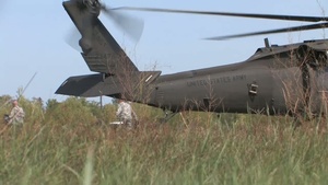 81st Civil Support Team Arrival via Blackhawk