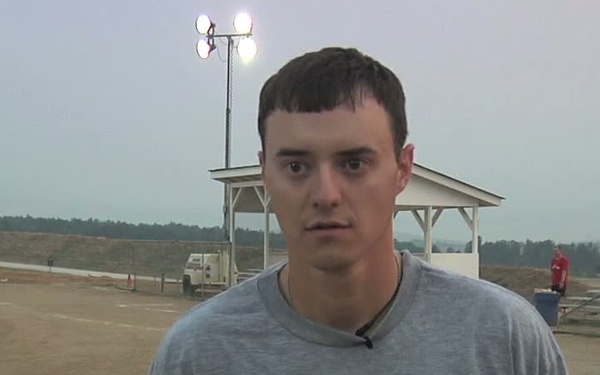 Camp Bondsteel Softball Game Interview 1LT Paul Nadolski