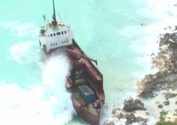 MV Jireh remains grounded after Tropical Storm Isaac
