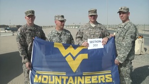Spc. Adam McGinnis, Lt. Col. John Dowling, Maj. Keith McGee and Lt. Col. Richard Sayre