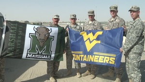 Chief Warrant Officer Michael Godfrey, Lt. Col. John Dowling, Maj. Keith McGee, Spc. Adam McGinnis and Lt. Col. Richard Sayre
