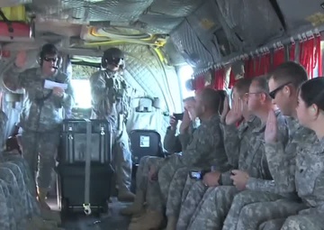 Oregon Soldiers receive Chinook ride for extending