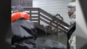 Military first responders rescue hundreds in the wake of Isaac