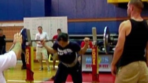 Military spouses compete in weightlifting