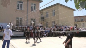 Afghan athletes use volleyball to fight corruption