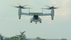 Panetta, Morimoto check out Osprey in flight