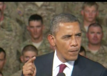Commander in Chief speaks to troops