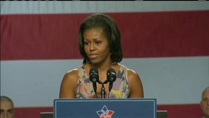 First Lady Michelle Obama speaks about the Joining Forces program