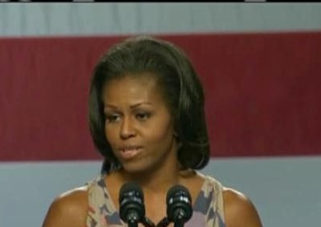 First Lady Michelle Obama speaks about the Joining Forces program