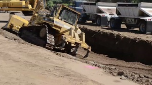Corps’ construction begins 28 August, 2012, under Sacramento, Calif. high power lines