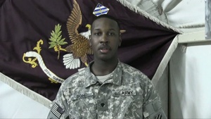 SPC. Justin Bond Sends a Message Home