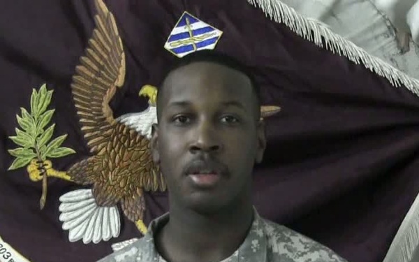 SPC. Justin Bond Sends a Message Home