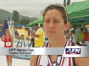 Two Minute Report: Army in Korea Triathlon